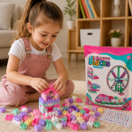 Exclusivo Tienda en linea 💥💎Bolsa con 250 Bloques tipo Legopara Armar "Building Blocks"