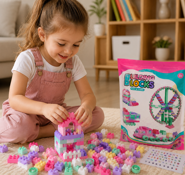 Exclusivo Tienda en linea 💥💎Bolsa con 250 Bloques tipo Legopara Armar "Building Blocks"