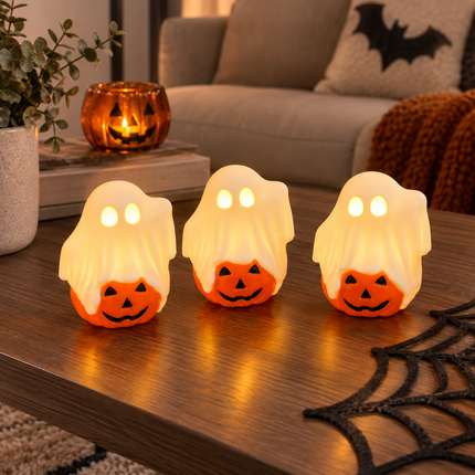 6 Fantasmita con Calabacita Luz  $25 c/u