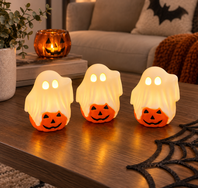 6 Fantasmita con Calabacita Luz  $25 c/u
