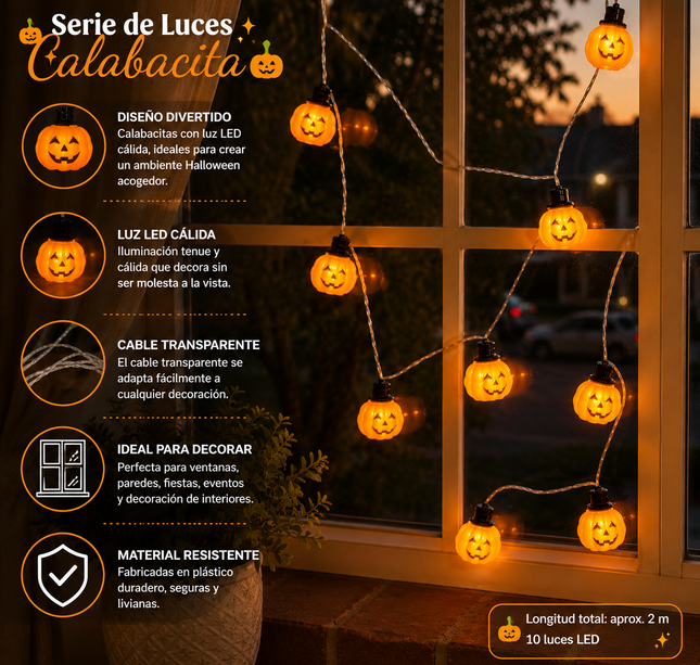 Serie de Calabacitas Luces de Pilas