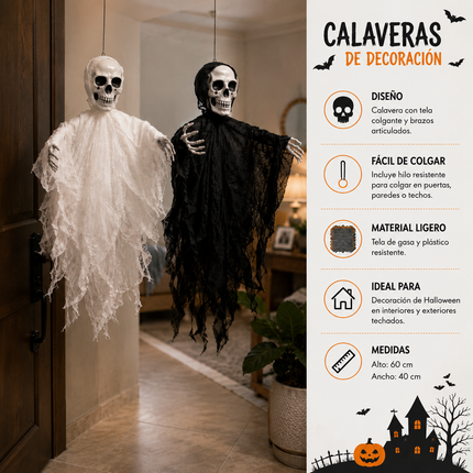 Decoracón de Calavera Halloween