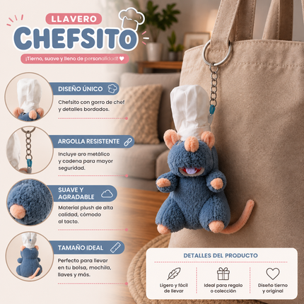 Exclusivo Tienda en linea 💥💎Llavero "Chefsito" Hermoso