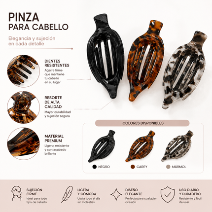 Exclusivo Tienda en linea 💥💎12 Pinzas Peineta Animal Print $14.5 c/u