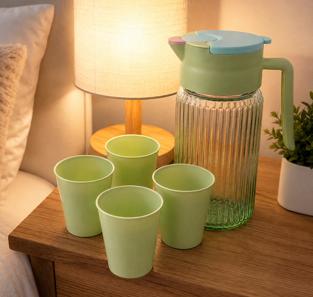 Exclusivo Tienda en linea 💥💎Jarra con 4 Vasos de Colores hermosos