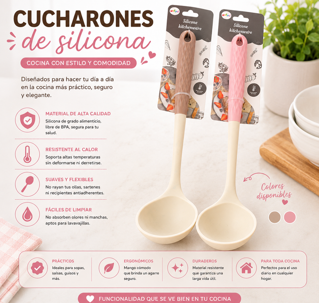 Exclusivo Tienda en linea 💥💎Cucharon de Silicona para Cocina