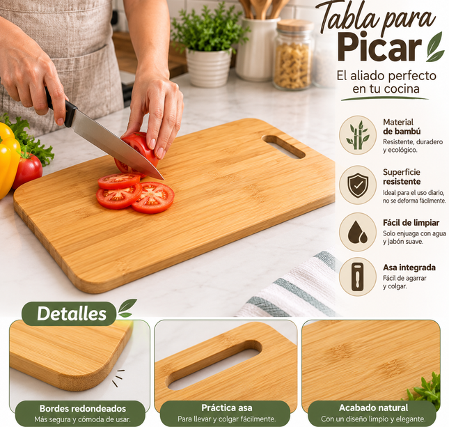 Exclusivo Tienda en linea 💥💎3 Tabla para Picar de Madera $30 c/u