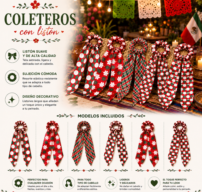 12 Coleteros Tricolor Coquette  $6 c/u