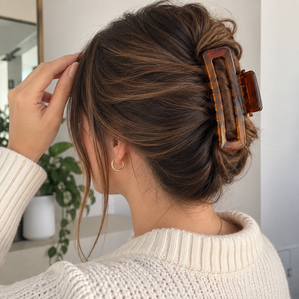 Exclusivo Tienda en linea 💥💎12 Pinzas Rectagulares Cristalinas Grandes para Cabello $10 c/u