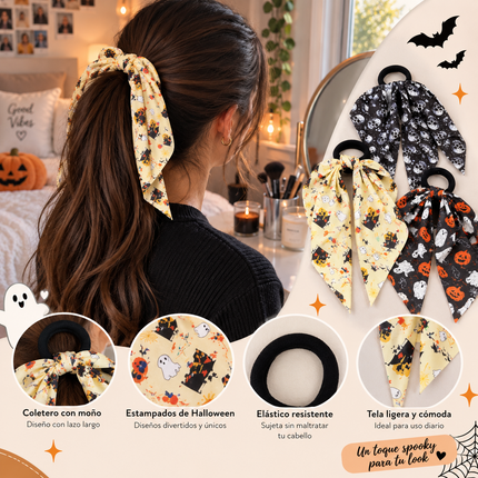 12 Coleteros Halloween con Estampados $6 c/u