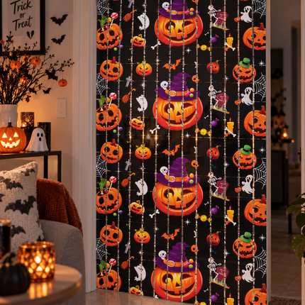 12 Cortinas Halloween para Fiestas $15.5 c/u