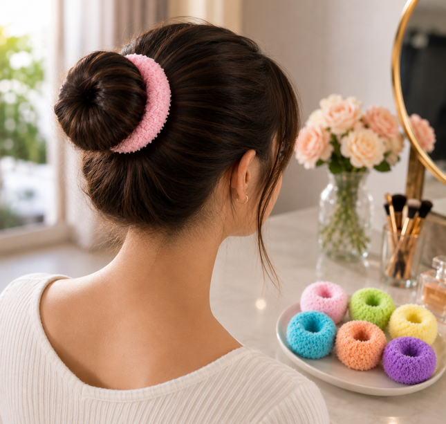 Exclusivo Tienda en linea 💥💎12 Donas Scrunchies Tipo Toalla Colores Lindos $5.5 c/u