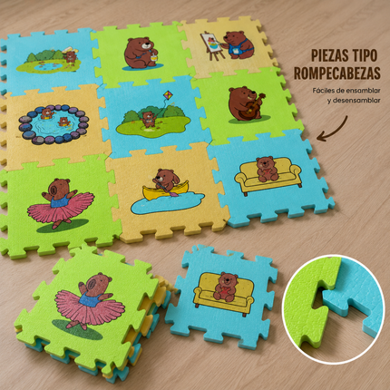 Exclusivo Tienda en linea 💥💎Tapete Didactico Armable Infantil Capibara