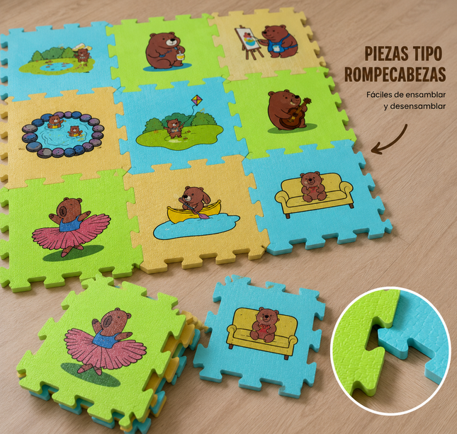 Exclusivo Tienda en linea 💥💎Tapete Didactico Armable Infantil Capibara