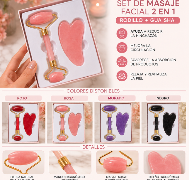 3 Washa y Rodillo Para Skincare $30 c/u