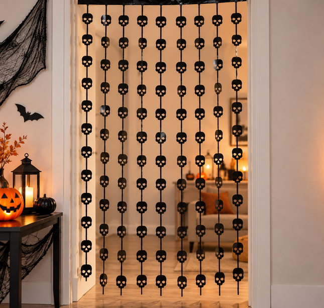 12 Cortinas Halloween para Fiestas Lluvia $15 c/u