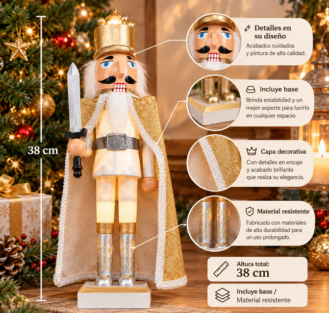 Exclusivo Tienda en linea 💥💎 Cascanueces Navideño Soldado 38 CM $489.60 C/U