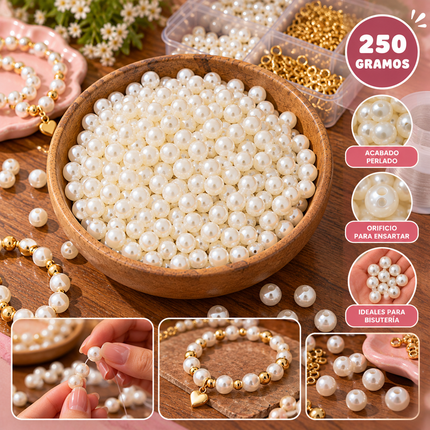 Exclusivo Tienda en linea 💥💎Bolsa con 250g de Perla para Bisuteria