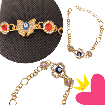 12 Pulseras con diseños $6.80 c/u