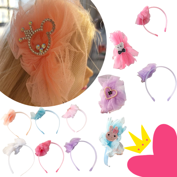 12 Diademas Kawai Flores Brillos $9 c/u