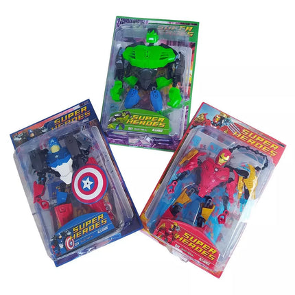 6 Juguetes Super Heroes Armables $69 c/u