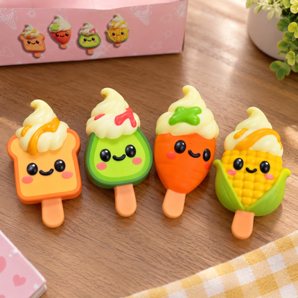 3 Squishies Lindos Verduras con Caritas $30 c/u