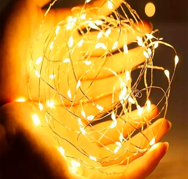 10 Tiras Led Decoración "luz de hadas" 1 m $7 c/u