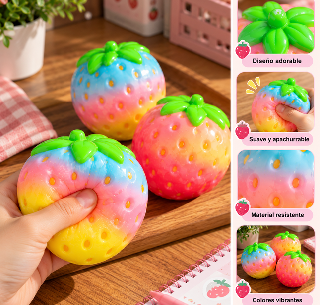 6 Squshies Hermosos Fresitas $30 c/u