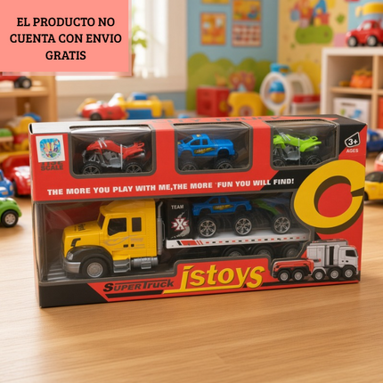 3 Sets de Juguetes Tráiler con Carritos $256.00 C/SET