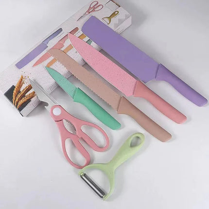 Sets de Cuchillos Colores con pelador incluido