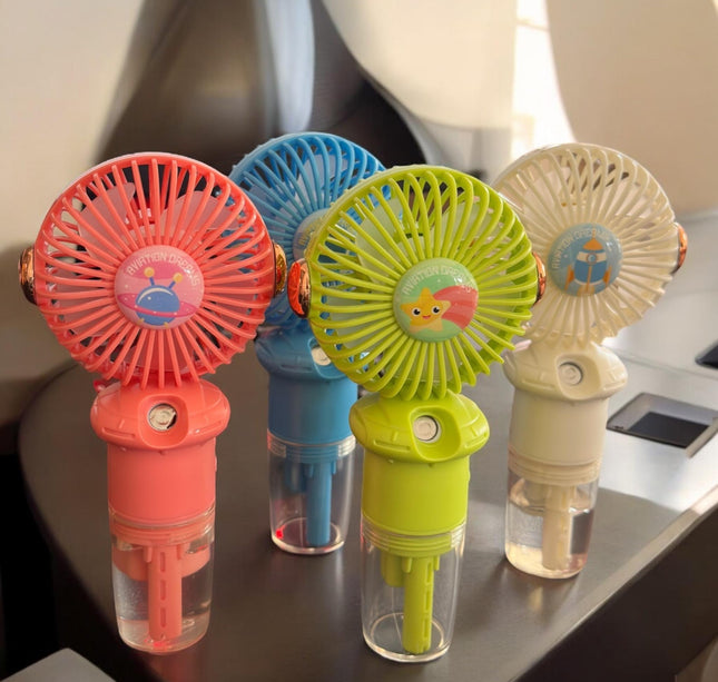 2 Ventilador Individual con Spray $69 c/u