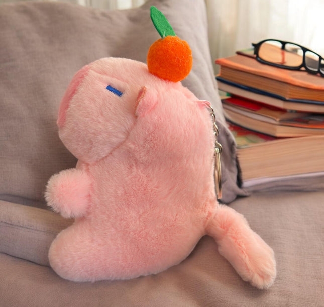 3 Llaveros Capibara Peluche Colita Giratoria $79 c/u