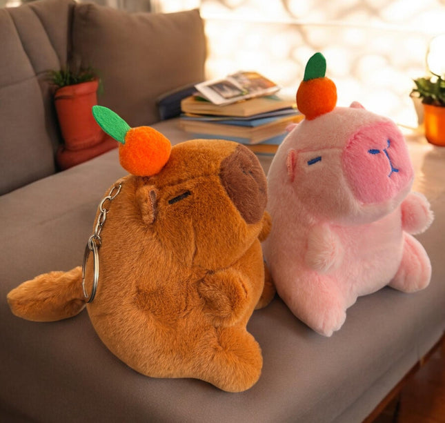 3 Llaveros Capibara Peluche Colita Giratoria $79 c/u