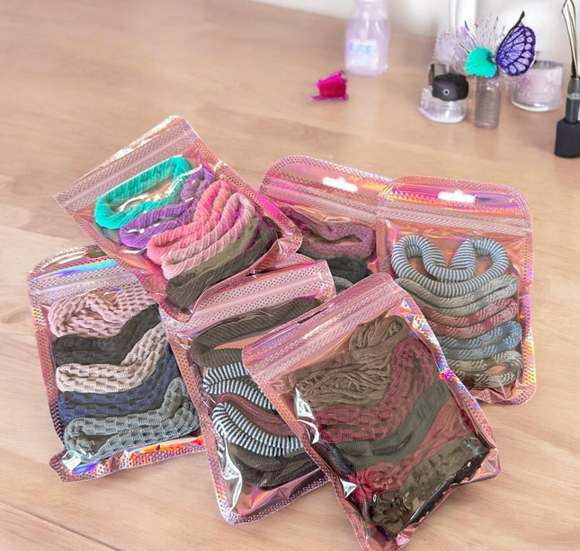 12 Sets de Ligas para Cabello $5.9 c/u