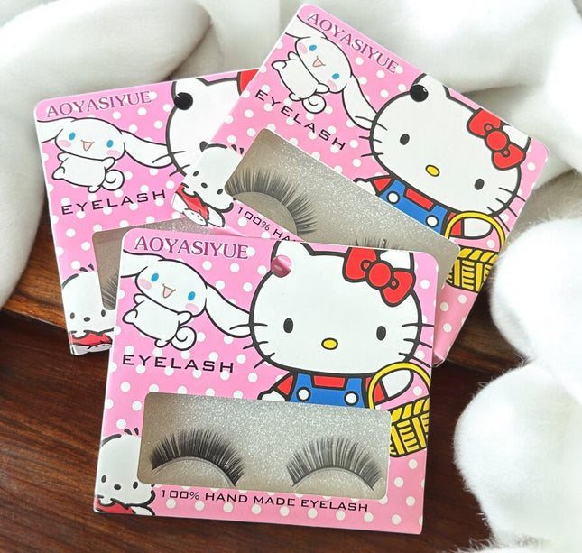 10 Pestañas Postizas Sanrio Nude $7.56 c/u