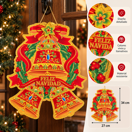 10 Adornos para Navidad 3D Diamantada Mediano $7.6 c/u