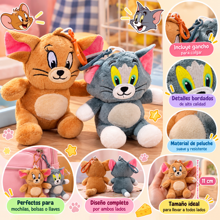 Llaveros Tom y Jerry de Peluche