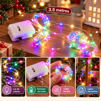 10 Luces de Hadas Multicolores $7 c/u