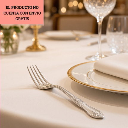 Caja de 100 Tenedores de Mesa Orquidea $9.6