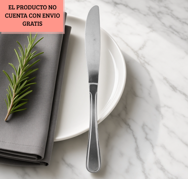 Caja de 100 Cuchillos de Mesa Treviso $14.4 C/U