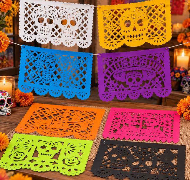 1000 piezas de Papel Picado para Decorar 1/4 de Hoja $0.52 c/u