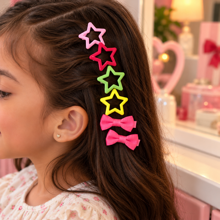 12 Sets de Estrellas Cuquitas y Moñitos $6.5 c/u