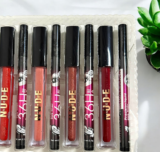 Set 6 labiales + 6 delineadores