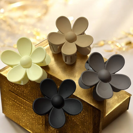 12 Pinzas Flor Matte para Cabello $8.25 c/u