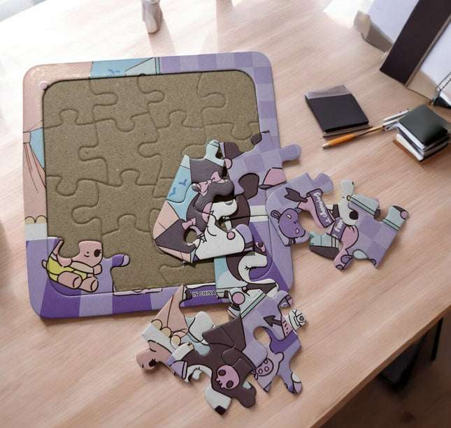 6 Rompecabezas Sanrio 2 en 1 con Pizarron y Plumón $18 c/u