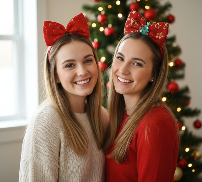 12 Diademas con luz Navidad $25.5 c/u