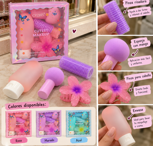 3 Kits Accesorios Personales, para Cabello Hermosos $35 c/u