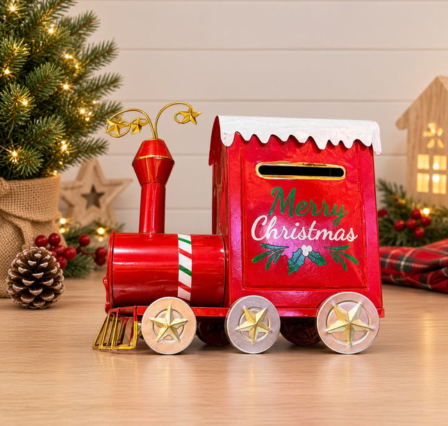 Exclusivo Tienda en linea 💥💎 Tren Buzón Navideño 38 CM $1198.40 C/U