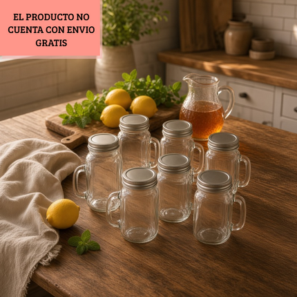 Exclusivo Tienda en linea 💥💎 24 Tazas de cristal con tapadera $25.60 C/U