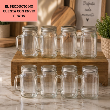 Exclusivo Tienda en linea 💥💎 24 Tazas de cristal con tapadera $25.60 C/U